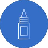 Bottle Flat Bubble Icon vector