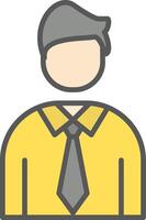 Employee Line Filled Light Icon vector