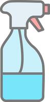 Cleaning Liquid Line Filled Light Icon vector