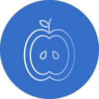 Apple Flat Bubble Icon vector