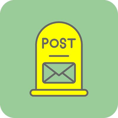 Post It Filled Yellow Icon
