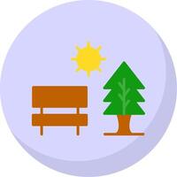 Park Flat Bubble Icon vector