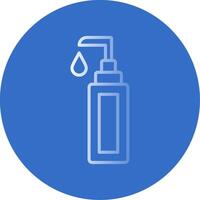 Face Cleanser Flat Bubble Icon vector