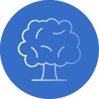 Tree Flat Bubble Icon vector