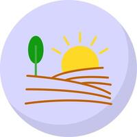 Farm Flat Bubble Icon vector