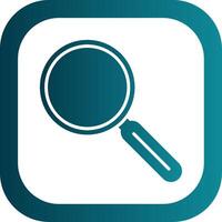 Magnifying Glass Filled Yellow Icon vector