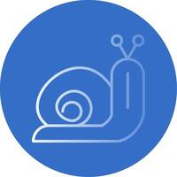 Snail Flat Bubble Icon vector