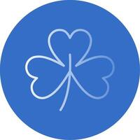 Clover Flat Bubble Icon vector