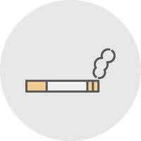 Smoking Line Filled Light Icon vector