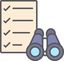 Scope Line Filled Light Icon vector