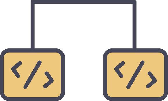 Software Development Line Filled Light Icon vector