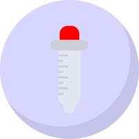Pipette Flat Bubble Icon vector
