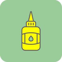 Glue Filled Yellow Icon vector