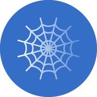 Spider Web Flat Bubble Icon vector