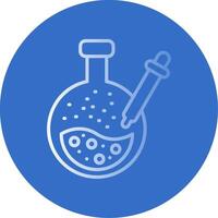 Pipette Flat Bubble Icon vector