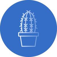 cactus plano burbuja icono vector