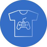 Tshirt Flat Bubble Icon vector