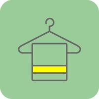 Hanger Filled Yellow Icon vector