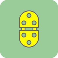 Hinge Filled Yellow Icon vector