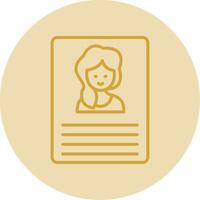 Home Security Line Yellow Circle Icon vector