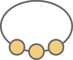 Bangle Line Filled Light Icon vector