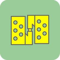 Hinge Filled Yellow Icon vector