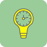 Light Speed Travel Filled Yellow Icon vector