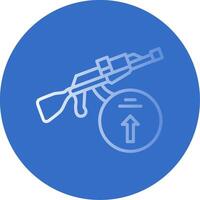 Weapon Flat Bubble Icon vector