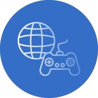 Gaming Flat Bubble Icon vector