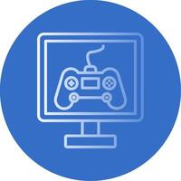 Gaming Flat Bubble Icon vector