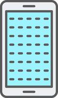 E Learning Line Filled Light Icon vector