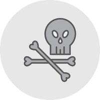 Danger Line Filled Light Icon vector