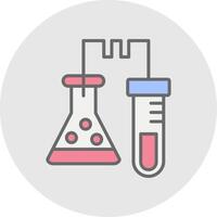 Laboratory Line Filled Light Icon vector