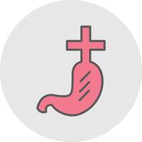 Gastroenterlogy Line Filled Light Icon vector