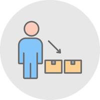 Your Product Line Filled Light Icon vector