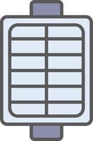 Air Filter Line Filled Light Icon vector