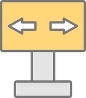 Signaling Line Filled Light Icon vector