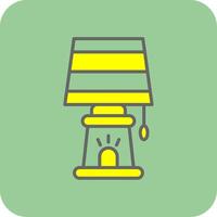 Lamp Filled Yellow Icon vector