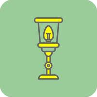 Lamp Filled Yellow Icon vector