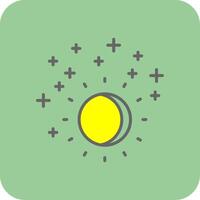 Ultraviolet Filled Yellow Icon vector