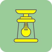 Lantern Filled Yellow Icon vector