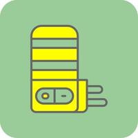 Light Filled Yellow Icon vector