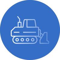 Drill Flat Bubble Icon vector