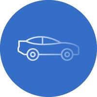 Car Flat Bubble Icon vector