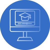 Educational Flat Bubble Icon vector