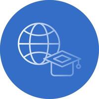 Internet Flat Bubble Icon vector