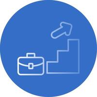Advancement Flat Bubble Icon vector
