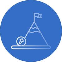 Boulder Flat Bubble Icon vector