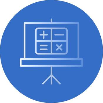 Maths Flat Bubble Icon vector