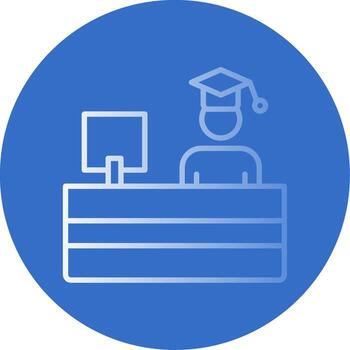 Training Flat Bubble Icon vector